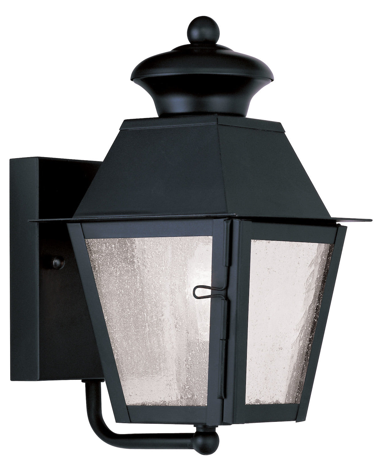 Black Mansfield Small Outdoor Wall Sconce With 1 Light – Style: 7259198 XI56305845624